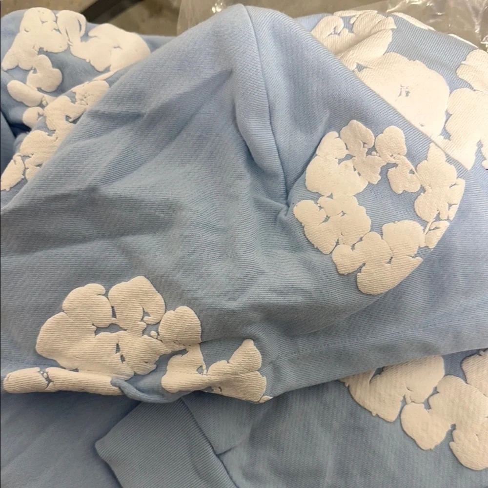 Denim Tears Powder blue hoodie